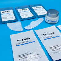 Parche antiarrugas para ojos, cuidado de la piel coreano, mascarilla fundente, parche combinado con ácido hialurónico y crema rellena de arrugas.