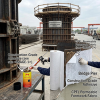 Tissu de coffrage perméable CPFL direct usine pour composants préfabriqués en béton autocompactant, piliers de ponts de voies ferrées à grande vitesse