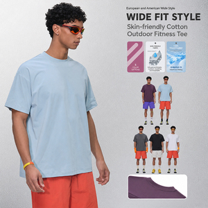 Camiseta de Manga Corta para Hombre, de Tacto Suave, Refrescante, Elástica, Ligera, Absorbente de Sudor, Corte Holgado, Color Sólido - Product Image 4