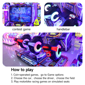 Coin Operated 4D Moto Racing Indoor <b>Amusement</b> Arcade Motorcycle Driving Game <b>Machine</b> - Product Image 1