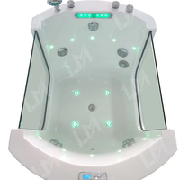 Baignoire à jet pour enfants autoportante à température réglable OEM Fonction de massage à remous pour petite salle de bain