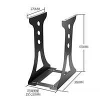 Support de CPU en métal épais de conception moderne pour la plupart des boîtiers d'ordinateur Organisateur d'ordinateur de bureau réglable avec tiroir