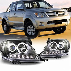 Modificación de faros delanteros para camioneta Toyota Hilux Vigo 2012-2015 con faros de doble lente. - Product Image 3