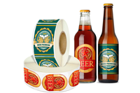 Individuelle Kunststoff-Glasflasche glänzende Oberfläche wasserdichte Goldfolie Haustierfutter Wein Saft Bier Kerze Kosmetik Versand individuelles Logo