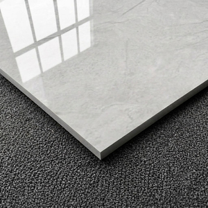 Azulejos de Porcelana para Piso, 60x60cm, Gris Brillante, Cerámica Esmaltada, para <span class=keywords><strong>Suelo</strong></span>, Foshan - Product Image 2