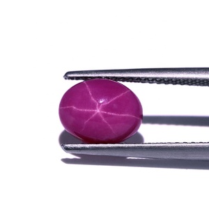 Gemme wuzhou forma ovale dimensioni complete pietre preziose taglio brillante prezzo sintetico <span class=keywords><strong>stella</strong></span> zaffiro <span class=keywords><strong>rosa</strong></span> <span class=keywords><strong>pietra</strong></span> stellare - Product Image 3