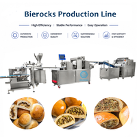 Mesin Pembuat Roti Bierocks Otomatis LONGYU, Mesin Pembentuk Roti Isi Daging, Peralatan Bakery Komersial Bersertifikasi CE