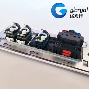 Longo quadrado Francês Tipo Faceplate para 6 Gang ou <span class=keywords><strong>3</strong></span> Gang Tipo Francês Legrand Jack ou Soquete - Product Image 6