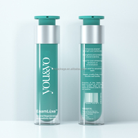Flacon Airless Acrylique Haut de Gamme à Double Paroi avec Verrouillage Gauche-Droite et Tête de Pompe PP pour Sérum – Emballage Cosmétique Marque Privée