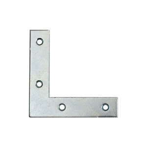 Piastra di Rinforzo Angolare in Metallo Resistente 120 X 120 mm Design Moderno Protezione Angolare FER0390 SIPA MINUTERIE - Product Image 1