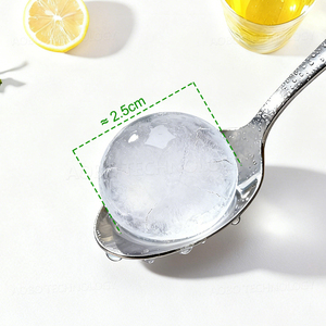 Individuell bedruckbare Lebensmittelqualität Silikon-Eiswürfelform Runde Kugelförmige Plastikschale 25 Hohlräume Mini-Kreis Großhandel Hersteller - Product Image 6