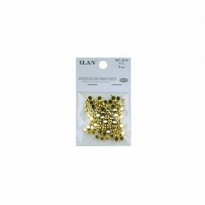 Borchie in metallo Ilan da 6 mm placcate oro per accessori scarpe - Product Image 1