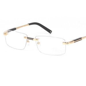 <span class=keywords><strong>Montatura</strong></span> per <span class=keywords><strong>Occhiali</strong></span> da Vista <span class=keywords><strong>Senza</strong></span> <span class=keywords><strong>Montatura</strong></span> in Titanio da Uomo, Design di Marca, per Miopia, Stile Business - Product Image 2