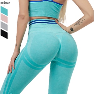 Abbigliamento da palestra donne senza cuciture a vita alta compressione Yoga Booty Lifting Leggings Push up Sport <span class=keywords><strong>Leggins</strong></span> - Product Image 1
