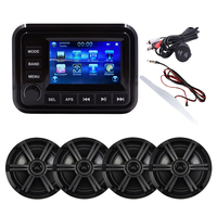 Ensemble audio marin combiné très vendu, lecteur MP5 H-303A avec 2 paires d'enceintes pleine gamme de 6,5 pouces