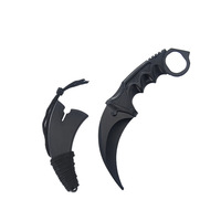 Couteau à griffes de jeu CSGO, acier 3CR13, couteau à griffes de haute dureté pour l'extérieur, couteau à griffes d'autodéfense, couteau de survie multifonctionnel pour le camping