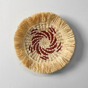 Rundes Rotin Fourrure Die Wand Hôtel Wandkunst Dekoration Raumdekoration Madchen Breite Boho Wanddekoration Babyzimmer - Product Image 2