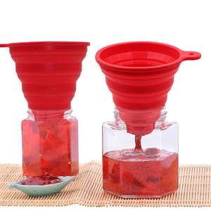 OEM/ODM Cozinha Funil De Dobramento Do Óleo Do Produto Comestível Transferência Líquida <span class=keywords><strong>Mini</strong></span> Funil De Silicone Dobrável - Product Image 3