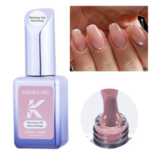 Structure de vernis à ongles en gel à base de caoutchouc de marque privée vernis en gel Base de couleur <span class=keywords><strong>UV</strong></span> <span class=keywords><strong>semi</strong></span>-permanente Gellak Fournitures pour ongles avec logo personnalisé - Product Image 1