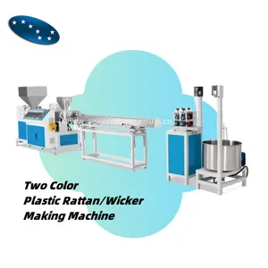Sevenstars Plastic Furniture Rattan Wicker Two Color Artificial PVC Cane Making Machine