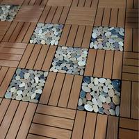 Facile à installer Carrelage de bricolage en plastique WPC adapté aux hôtels, aux parcs, aux salles de bain et aux espaces extérieurs