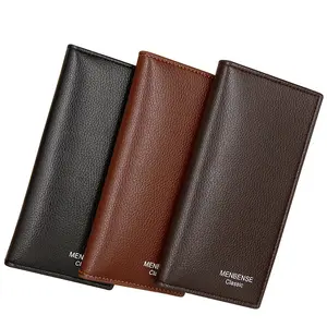 Elegant Long Wallet For Men Sleek Design Long Wallet With Zipper Closure And Extra Bill Capacity Wallet practical Money Clip