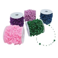 Décorations de fête de carnaval de noël directes d'usine chaînes de collier de perles personnalisables pour accessoires vestimentaires