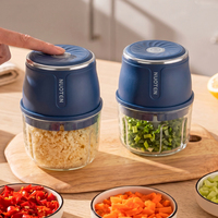 IIIKITCHEN Elektrische Knoflookpers Mini-hakker Multifunctioneel Keukenhulpstuk voor Vlees Groente Saus Fruit Eenvoudig te Gebruiken