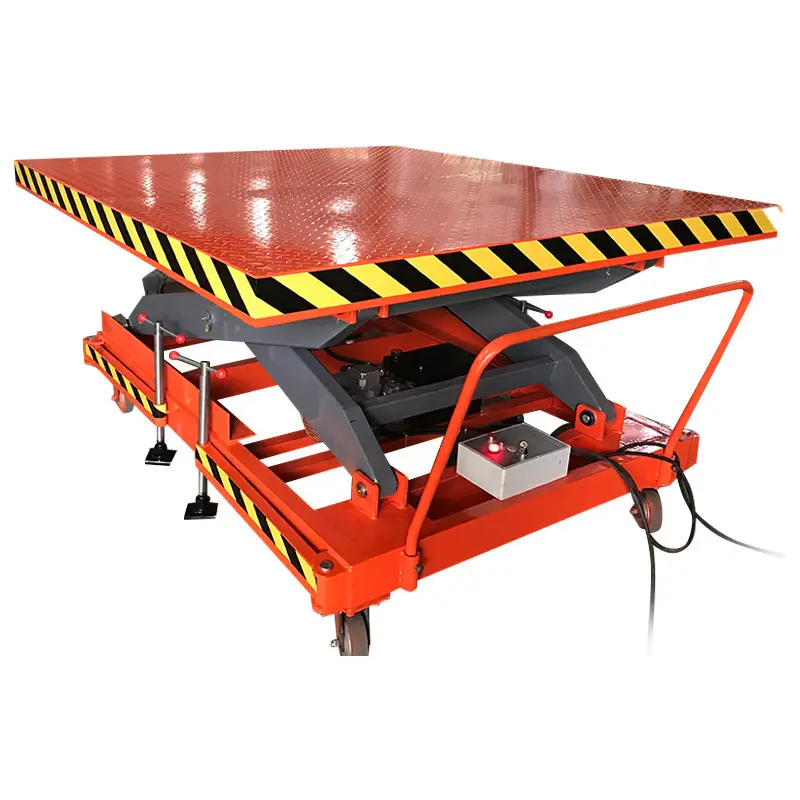 Tavolo elevatore a forbice mobile personalizzato piattaforma di sollevamento idraulica elettrica mobile tavolo di sollevamento