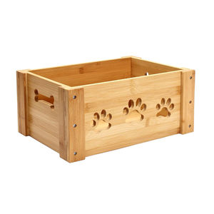 Best Selling Wooden Crate <strong>Hamper</strong> Wooden <strong>Dog</strong> Toy Box Pet Food Box Wooden Storage Crates - Product Image 1