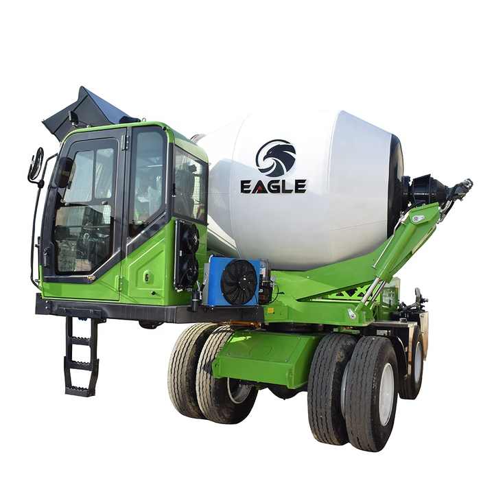 3.5m3 self loader italian concrete mixer towable concrete mixer