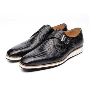 2024 nuovo Design Casual ufficio matrimonio Business Derby scarpe da uomo in vera pelle scarpe eleganti - Product Image 6