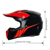 Casque de motocross tout-terrain homologué DOT, coque en ABS durable, équipement de protection pour moto