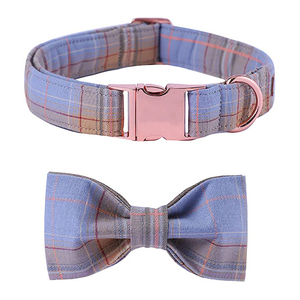 De Metal oro rosa hebilla ajustable Collares de perro arco corbata Collares - Product Image 2