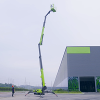 Piattaforma di Lavoro Aerea Elettrica Semovente Zoomlion 23m ZX23AE, Elevatore a Ragno Cingolato con Ringhiera di Protezione della Piattaforma in Vendita