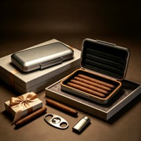 Étui à cigares portable en alliage d'aluminium argenté, humidor de voyage étanche, boîte de rangement pour cigares