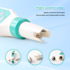 Probador <span class=keywords><strong>de</strong></span> <span class=keywords><strong>cloro</strong></span> para Spa hidropónico para acuario 7 en 1, <span class=keywords><strong>medidor</strong></span> <span class=keywords><strong>de</strong></span> <span class=keywords><strong>pH</strong></span> <span class=keywords><strong>Digital</strong></span> ORP/EC/TDS/salinidad/temperatura/FAC para piscina - Product Image 4