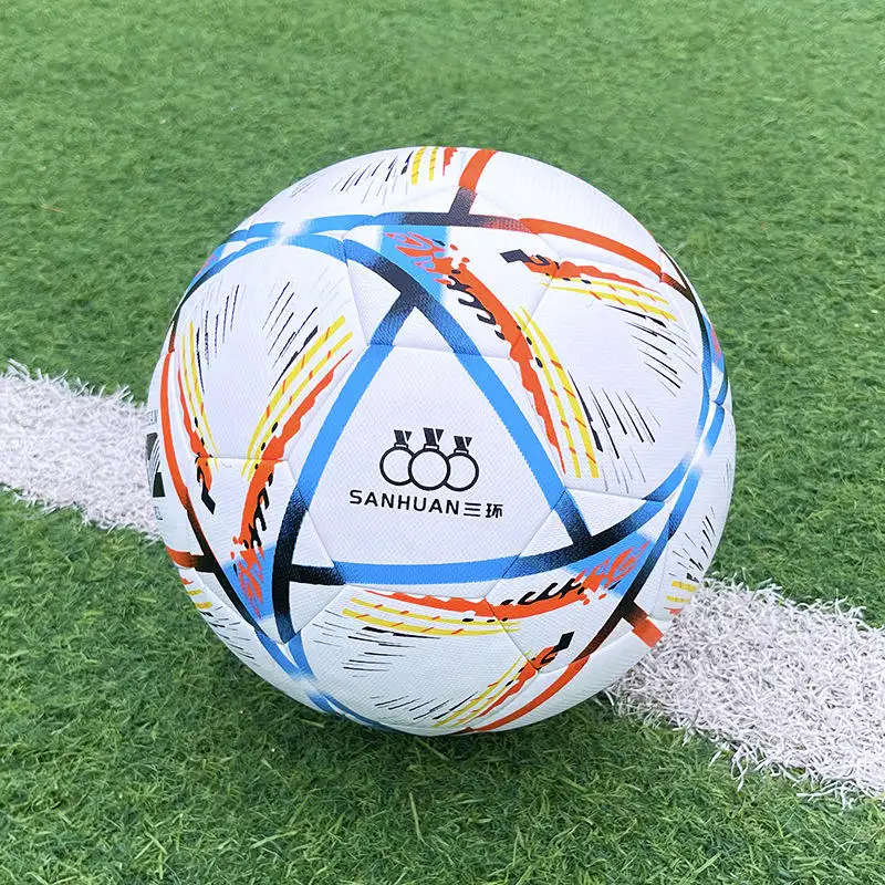 Gran quantità di colori diversi Laser PVC pallone da calcio con prezzi ragionevoli