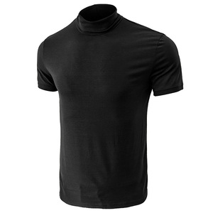 Vente chaude T-shirt à manches courtes à col roulé pour hommes Fitness Sports Running <span class=keywords><strong>Pull</strong></span> à séchage rapide T-shirt surdimensionné pour hommes - Product Image 5