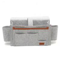 Paniers de rangement de haute qualité multi-poches paniers de rangement en feutre insérer sac en feutre maison sac suspendu de chevet