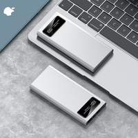 Batería Externa Portátil Ultra Delgada de 10000mAh, Carga Rápida PD de 22.5W, Doble USB Tipo-C, Pantalla LED, Batería de Litio-Polímero para Teléfono