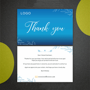 Échantillons Gratuits Cartes de Vœux d'<span class=keywords><strong>Anniversaire</strong></span> Personnalisées Cartes Postales Souvenirs Cartes de Remerciement Élégantes avec Logo - Product Image 3