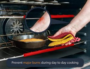 Heat Resistant <b>Oven</b> Rack Guard Food Grade Silicone <b>Oven</b> Rack Edge Protector <b>Oven</b> Rack Shields Arm Protectors - Product Image 5
