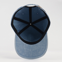 Chapeau de papa en éponge française de haute qualité profil bas Pigment non structuré teint Logo personnalisé motif à pois or cuivre boucle casquette de Baseball