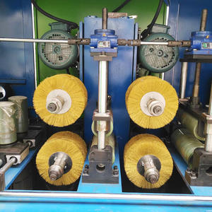 Ligne de traitement automatique des produits du bois Nouvelle machine de polissage en aluminium d'occasion pour les profils de fenêtre de porte avec tour à bois à scie à clé - Product Image 4