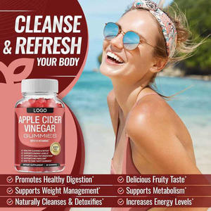 Gomitas Veganas de Vinagre de Sidra de Manzana y Vitamina B para la Inmunidad, Digestión, Desintoxicación y Limpieza, <span class=keywords><strong>No</strong></span> Aptas para Recién Nacidos, 2 por Dosis - Product Image 5