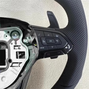 Volante Sportivo in Pelle Personalizzato per Volkswagen Touareg 2024 Tiguan Jetta <span class=keywords><strong>Golf</strong></span> 6 <span class=keywords><strong>7</strong></span> GTI MK7 <span class=keywords><strong>Accessori</strong></span> Auto - Product Image 4