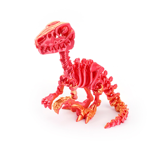 3D Printed Velociraptor Dinosaur Skeleton Series Handcrafted Plastic Glass Toy Decorations Fun and Creative Frozen Characters - Product Image 6