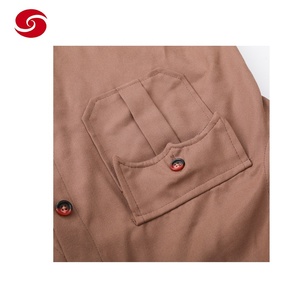 Tenue <span class=keywords><strong>Militaire</strong></span> Kaki Uniforme de Chef d'Officier Chemise <span class=keywords><strong>Homme</strong></span> - Product Image 6