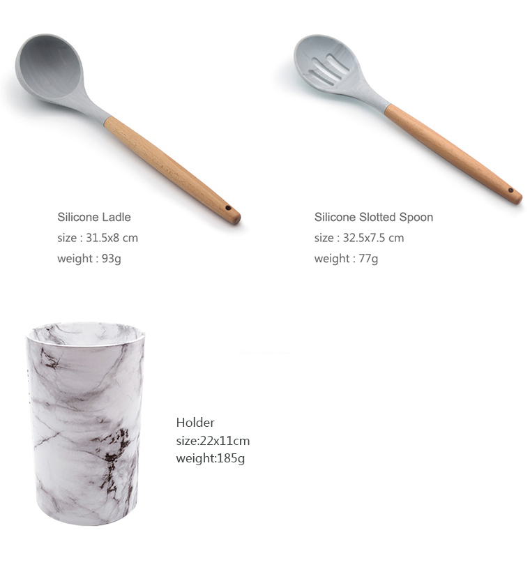 AMAZON TOP SELLER GADGETS 2022 SILICONE KITCHEN ACCESSORIES PRIVATE LABEL 9 PCS MARBLE SILICONE UTENSILS SET